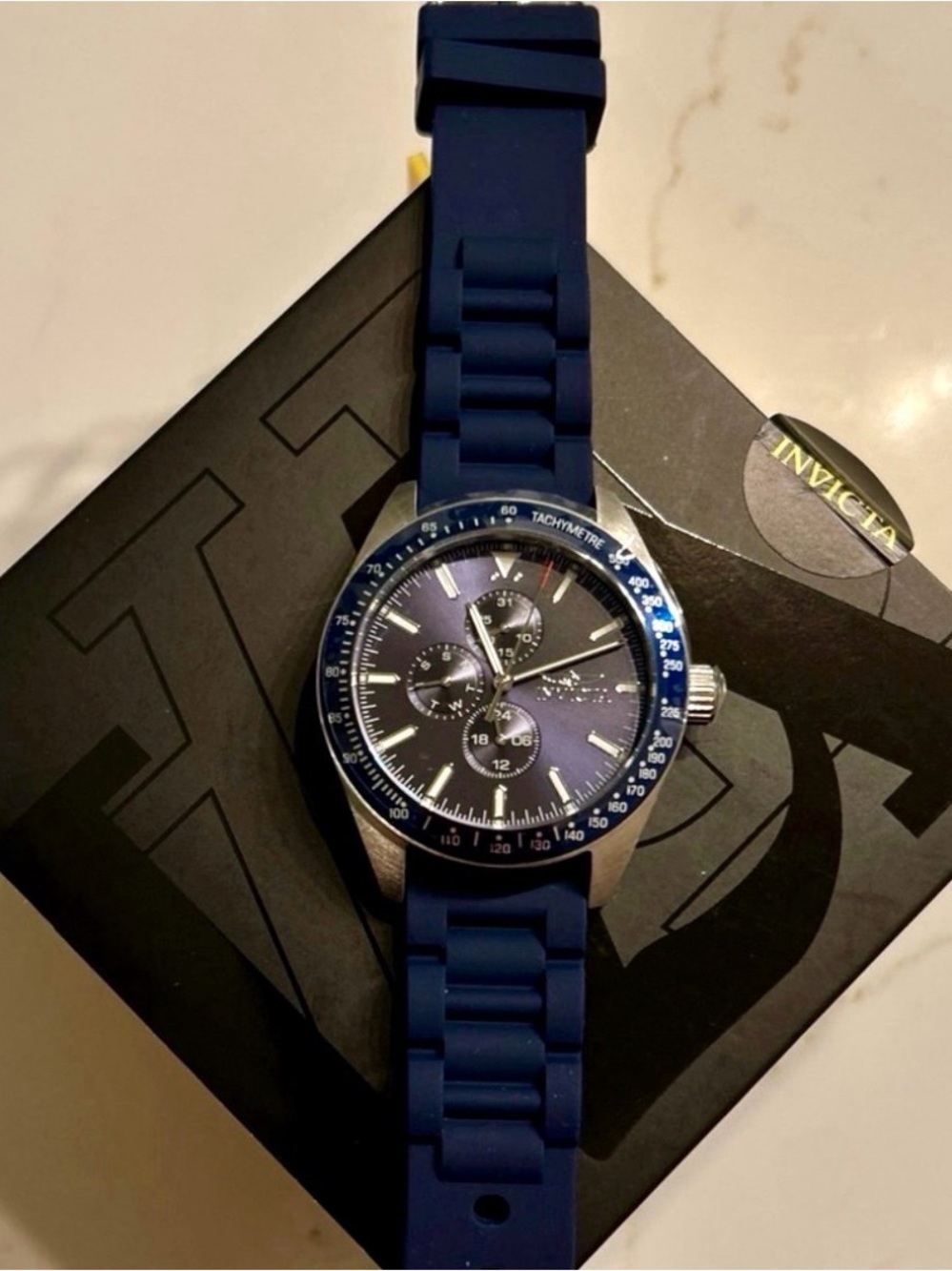 Invicta Men's Aviator 45mm Silicone Quartz Watch - NEW!